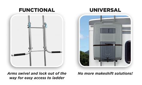 rv ladder metal u brackets|rv ladder storage box.